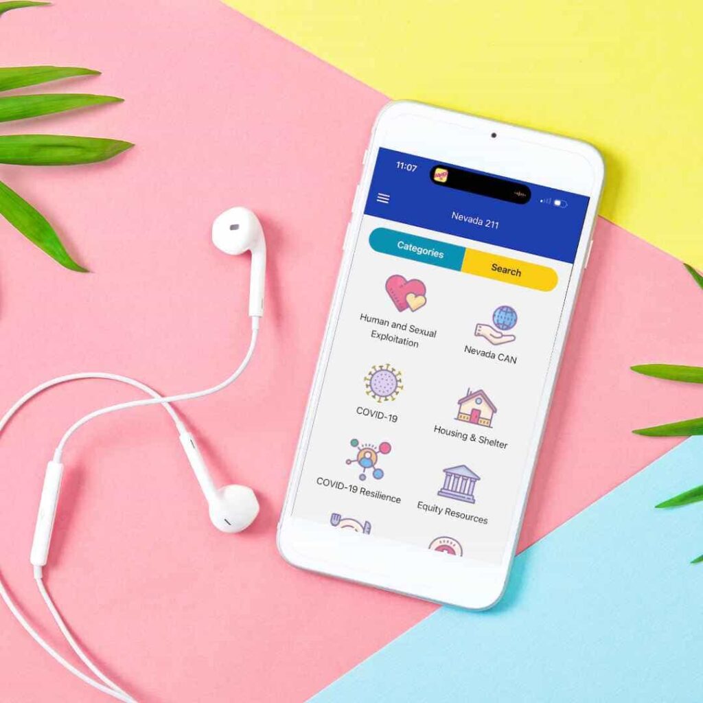 Promo to download the Nevada 211 App