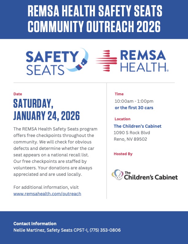 REMSA Health Safety Seats Community Outreach 2026