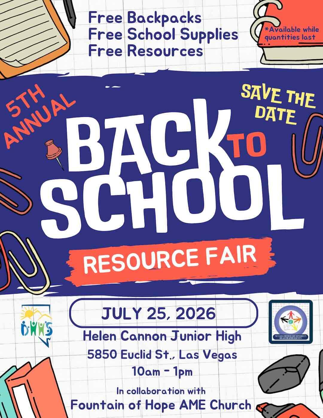 Back to School Resource Fair Event Flyer