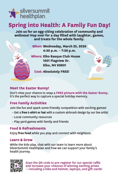 Spring into Health: A Family Fun Day – Meet the Easter Bunny! / Primavera saludable: ¡Un día de diversión familiar! ¡Conozca al Conejito de Pascua!