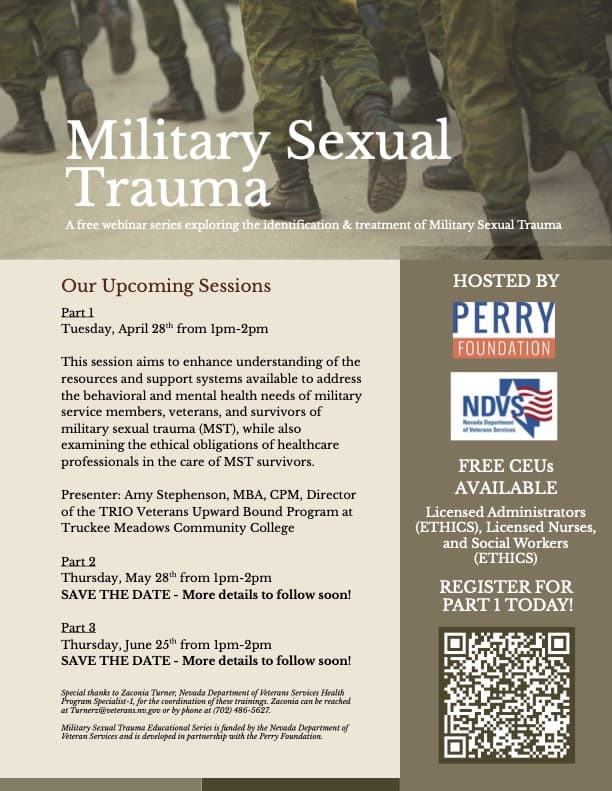 Military Sexual Trauma Webinar