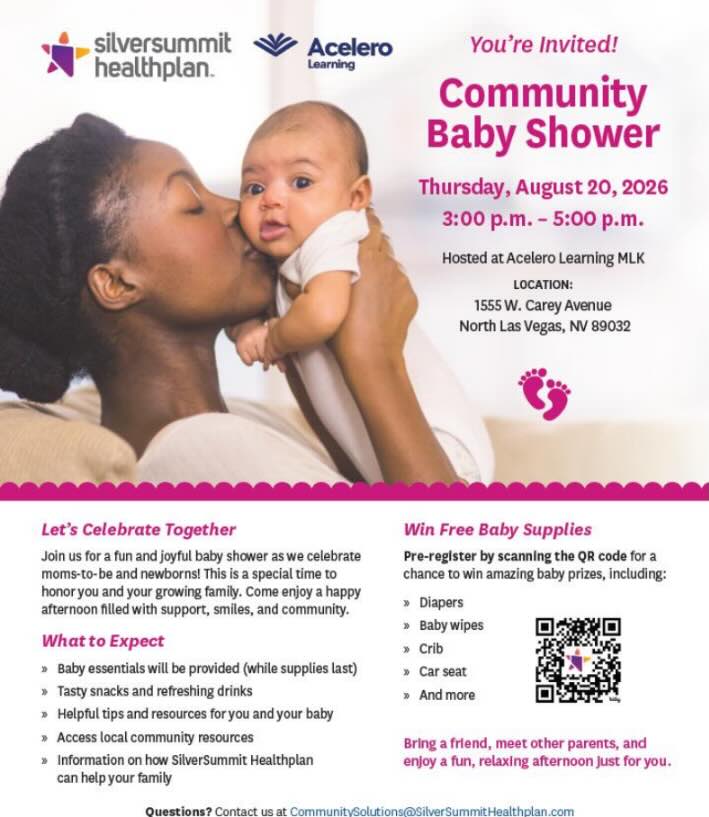 Community Baby Shower English July 2026 Event Flyer
