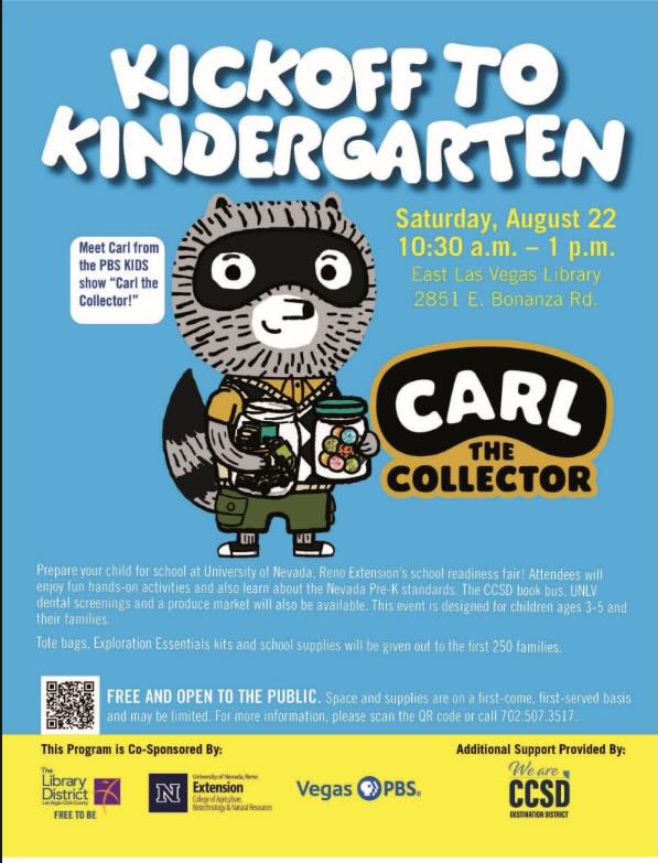 English Kick off to Kindergarten July 2026 Event Flyer