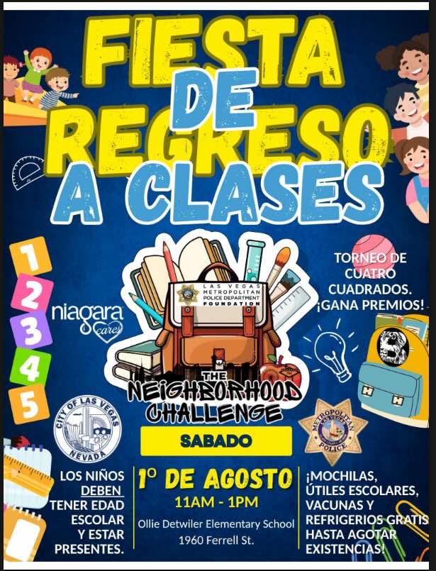 Spanish Back to School Bash 2026 July 2026 Back to School Bash 2026 July 2026 Event Flyer (Spanish Version)