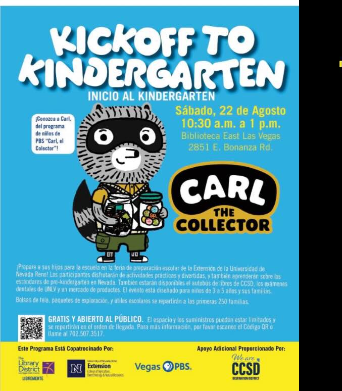 Spanish Kick off to Kindegarten July 2026 Spanish Kick off to Kindergarten July 2026 Event Flyer