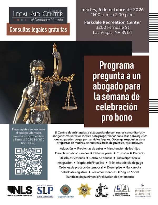 2026 Pro Bono Celebration Ask a Lawyer Flyer (Spanish) 2026 Pro Bono Celebration Ask a Lawyer Flyer (Spanish Version)