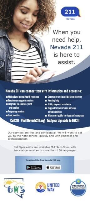 Nevada 211 Rack Card Cover (English)