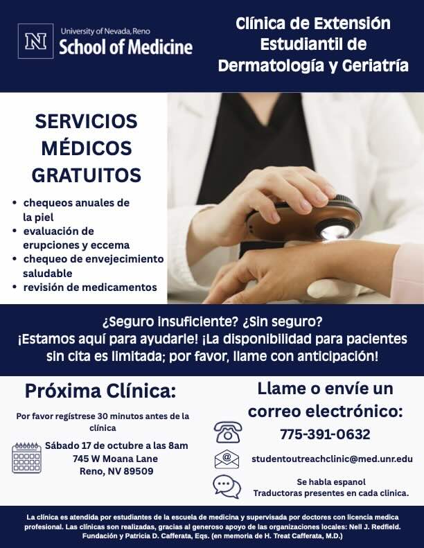 Clínica de Extensión Estudiantil Flyer