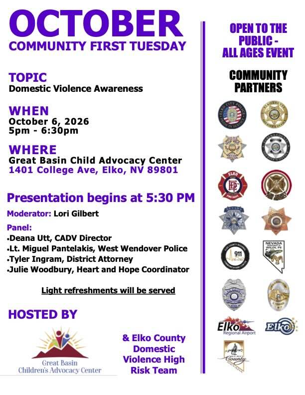 October Community First Tuesday – Domestic Violence Awareness