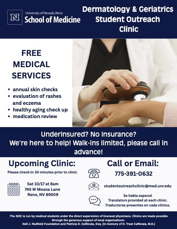 Student Outreach Clinic Flyer