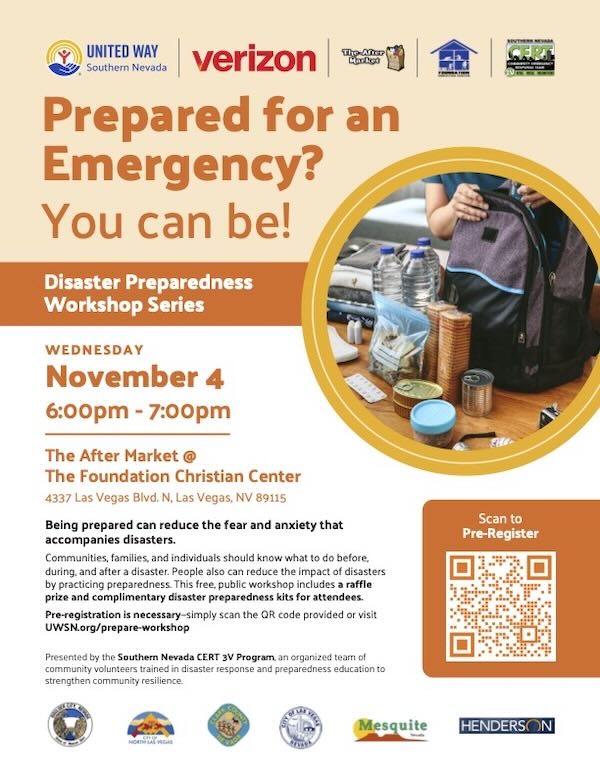 Prepared for an Emergency? Disaster Preparedness Workshop Series